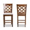 Baxton Studio Ramiro Modern Grey Fabric and Walnut Brown Finished Wood 2-PC Counter Stool Set 176-11376-Zoro - alternate 3